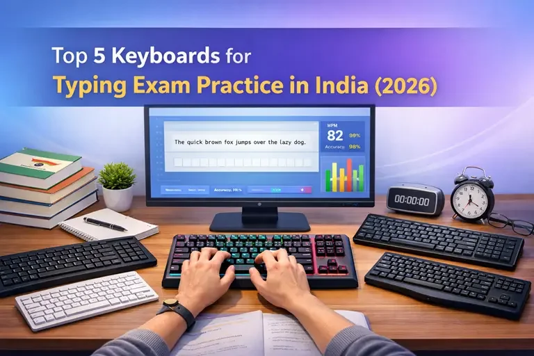 Top 5 Keyboards for Typing Exam Practice in India (2026)